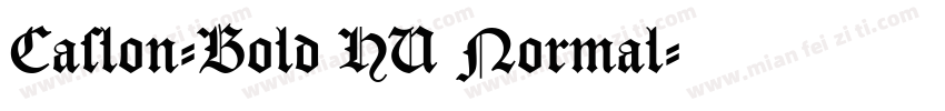 Caslon-Bold HU Normal字体转换